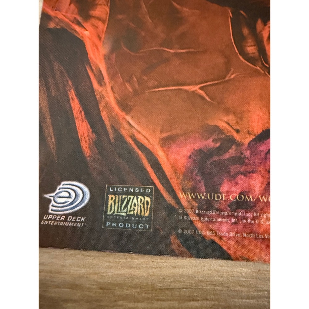 World of Warcraft TCG Onyxia's Lair Raid Deck Playmat 2007 Upper Deck Blizzard - Picture 3 of 6